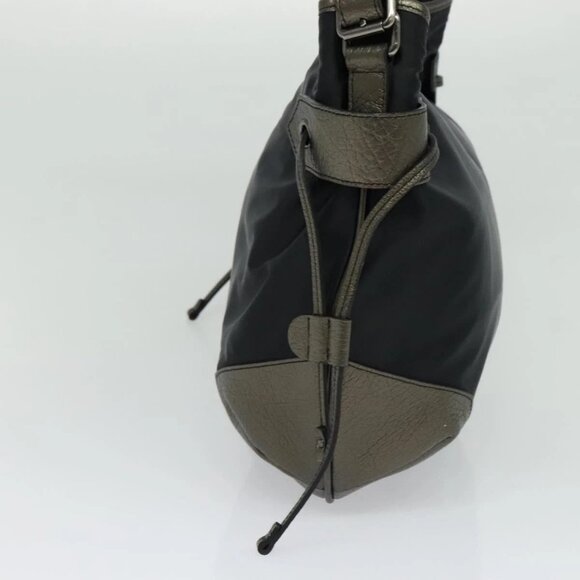 BURBERRY Shoulder Bag Nylon Black Auth BA3541 - Picture 4 of 16